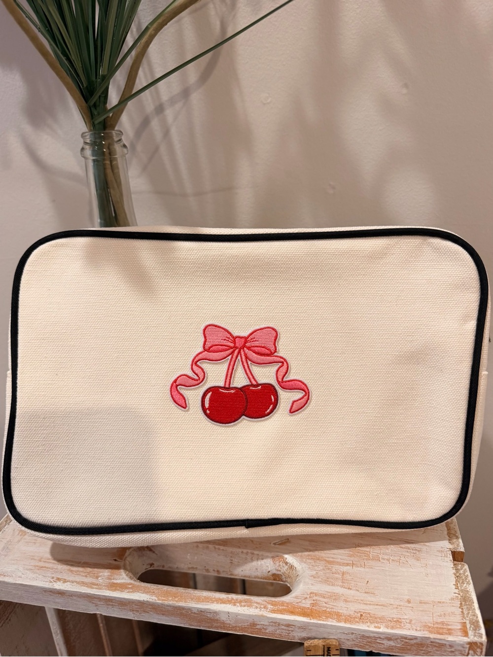 Cherry Coquette make up bag New!